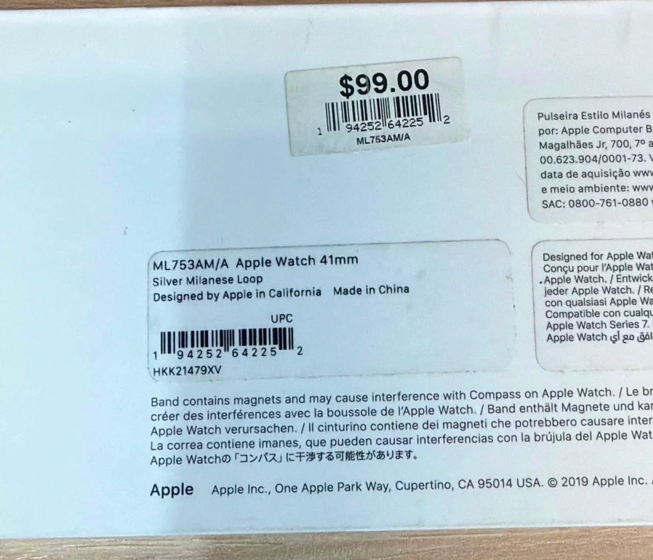 Apple Watch 41mm Silver Milanese Loop Band - photo 2