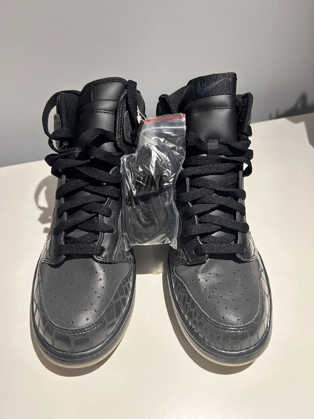 Nike Dunk High "Black Crocodile" Sneakers - photo 2