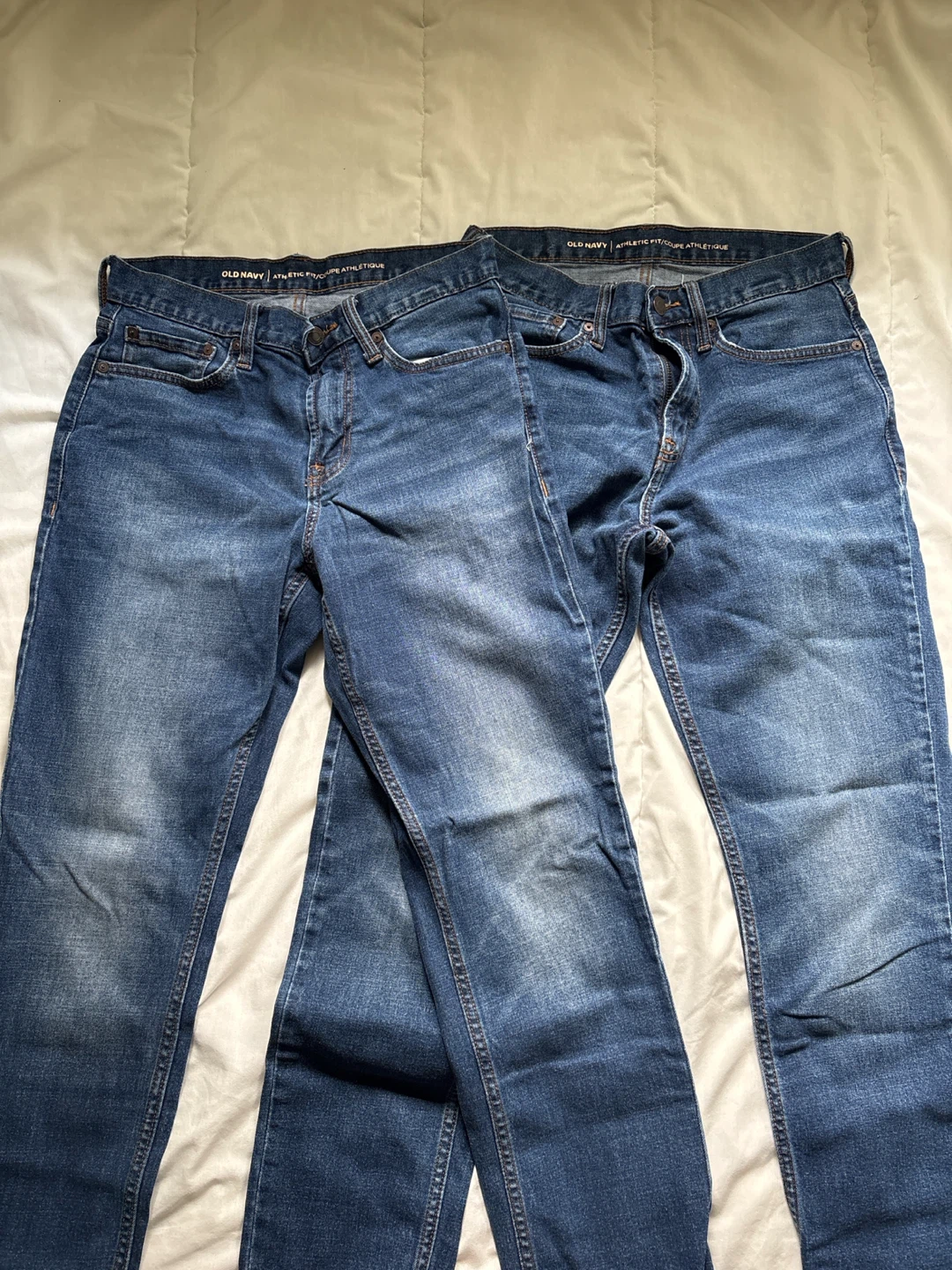 Two Old Navy Athletic Fit Jeans