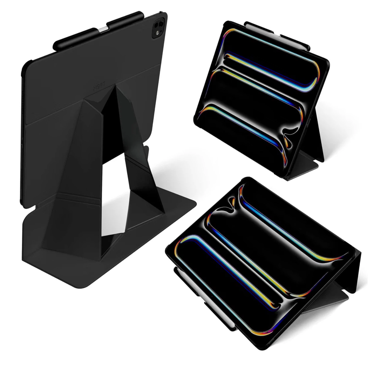 Black Ultra-Light Slim Case & Stand for iPad Air 13" (M3/M2)