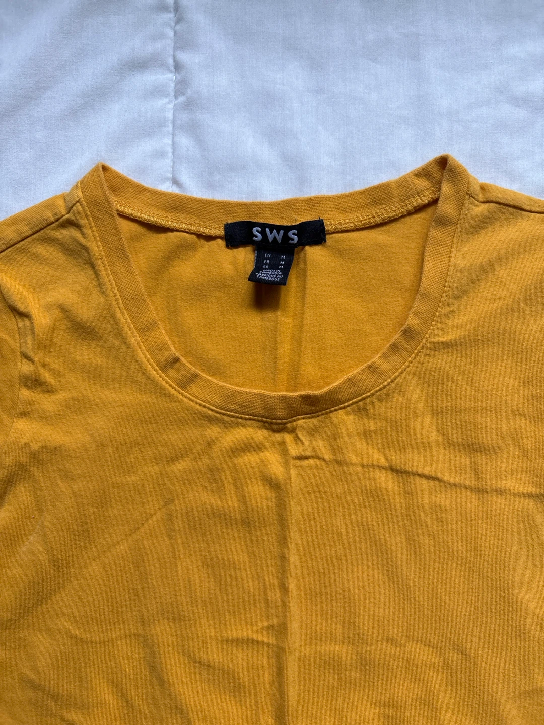 Scoop-Neck Yellow T-Shirt - photo 2