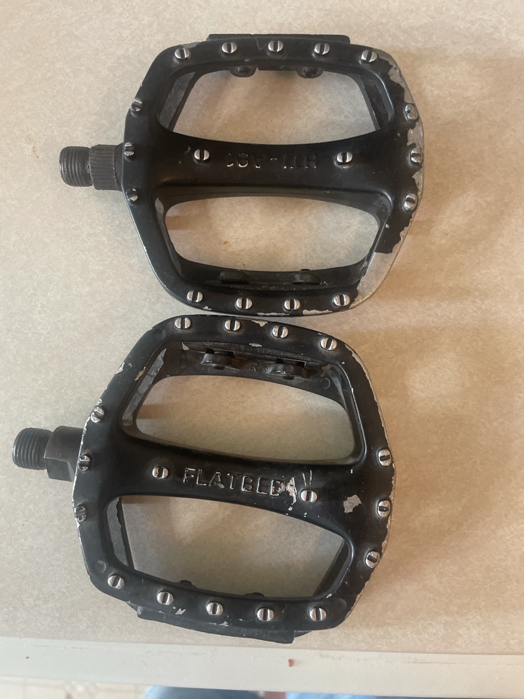 Pair of Black FlatGrip Bicycle Pedals