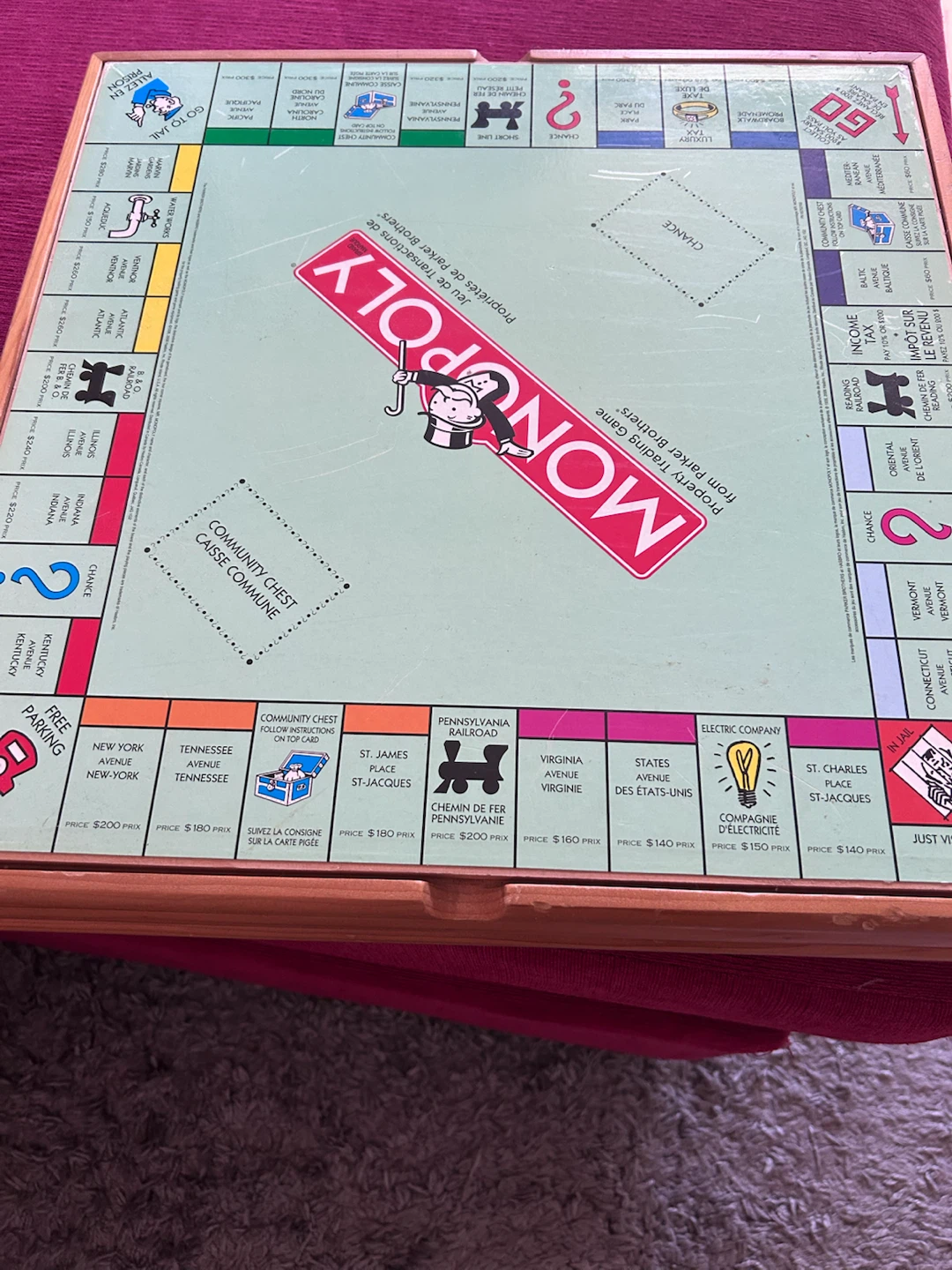 Monopoly, Clue. Checker & Cribbage Board Game Set
