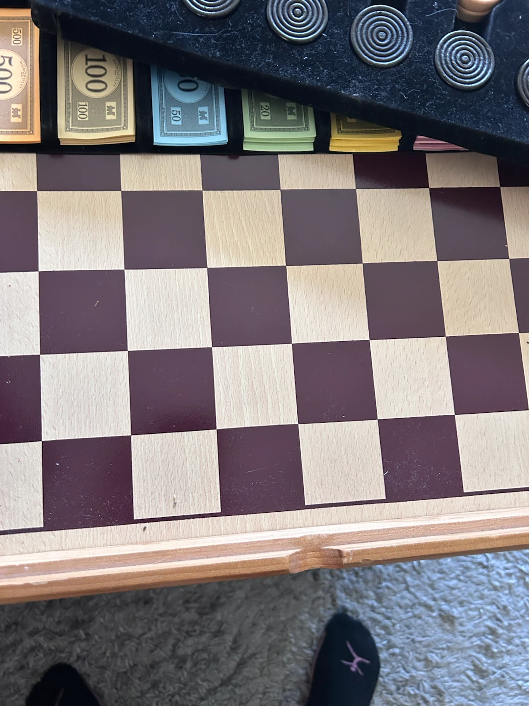 Monopoly, Clue. Checker & Cribbage Board Game Set - photo 4