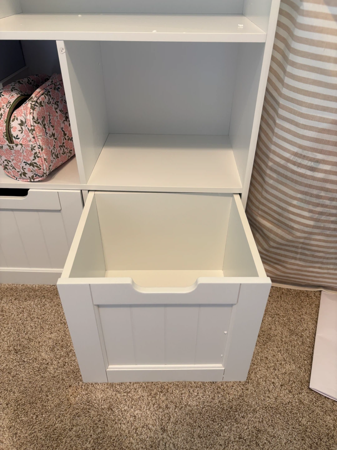 White Toy Storage Shelf with Drawers - photo 2