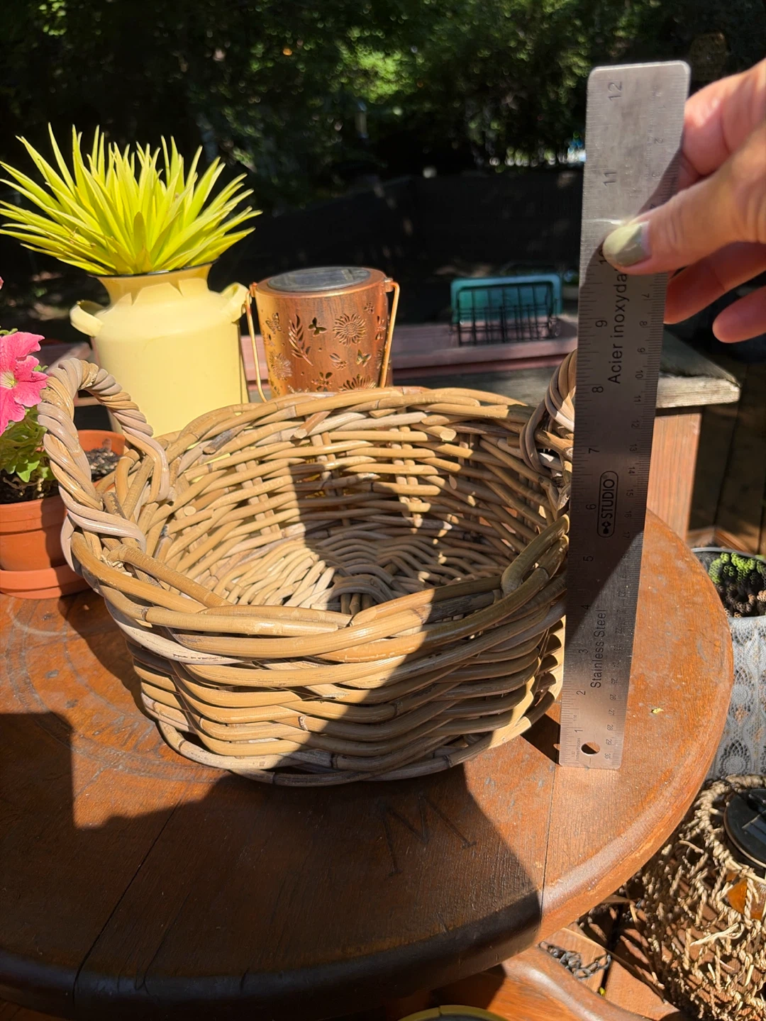 Woven Rattan/Wicker Basket with Handles - photo 5