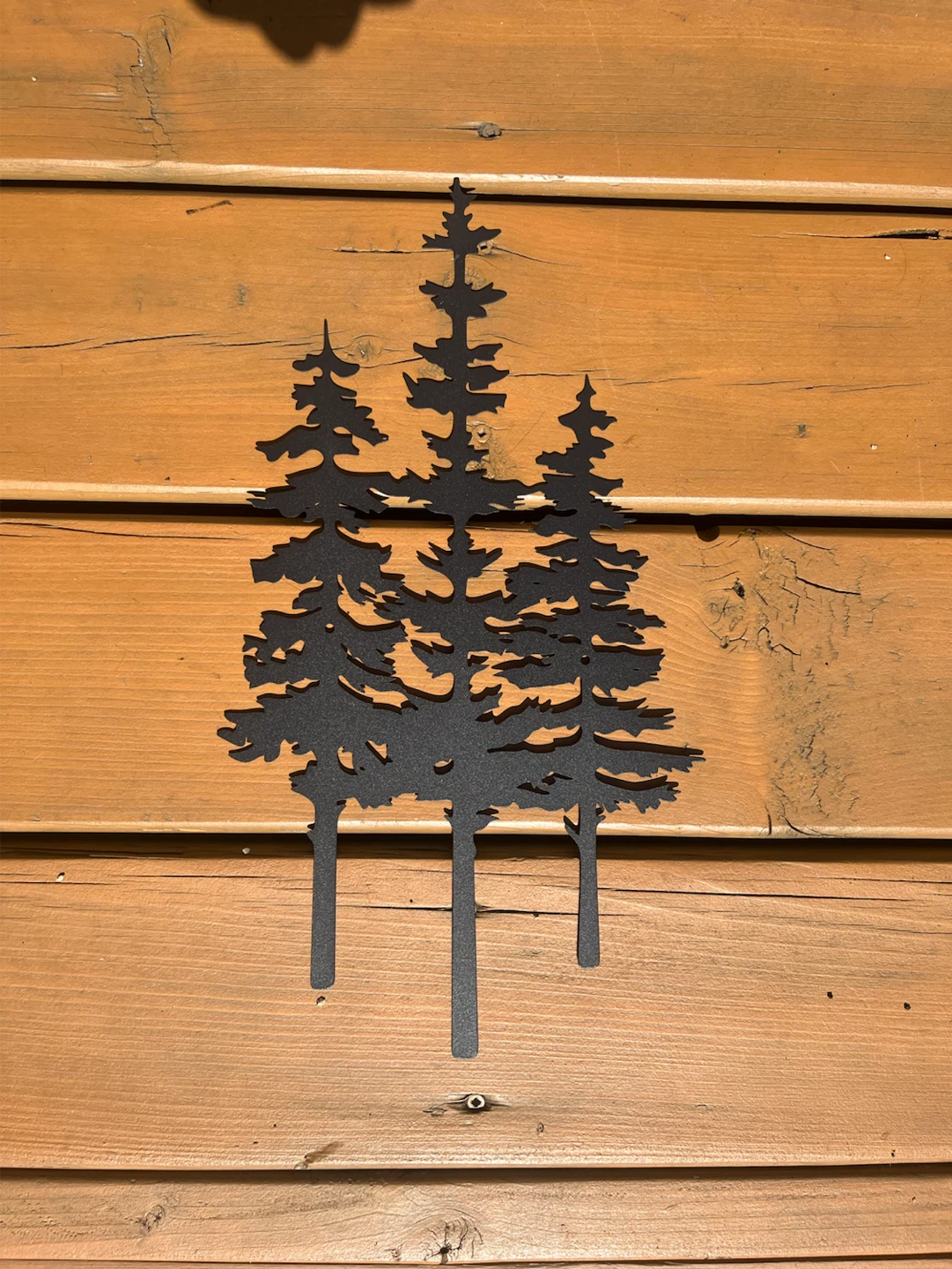 Metal Pine Tree Wall Art