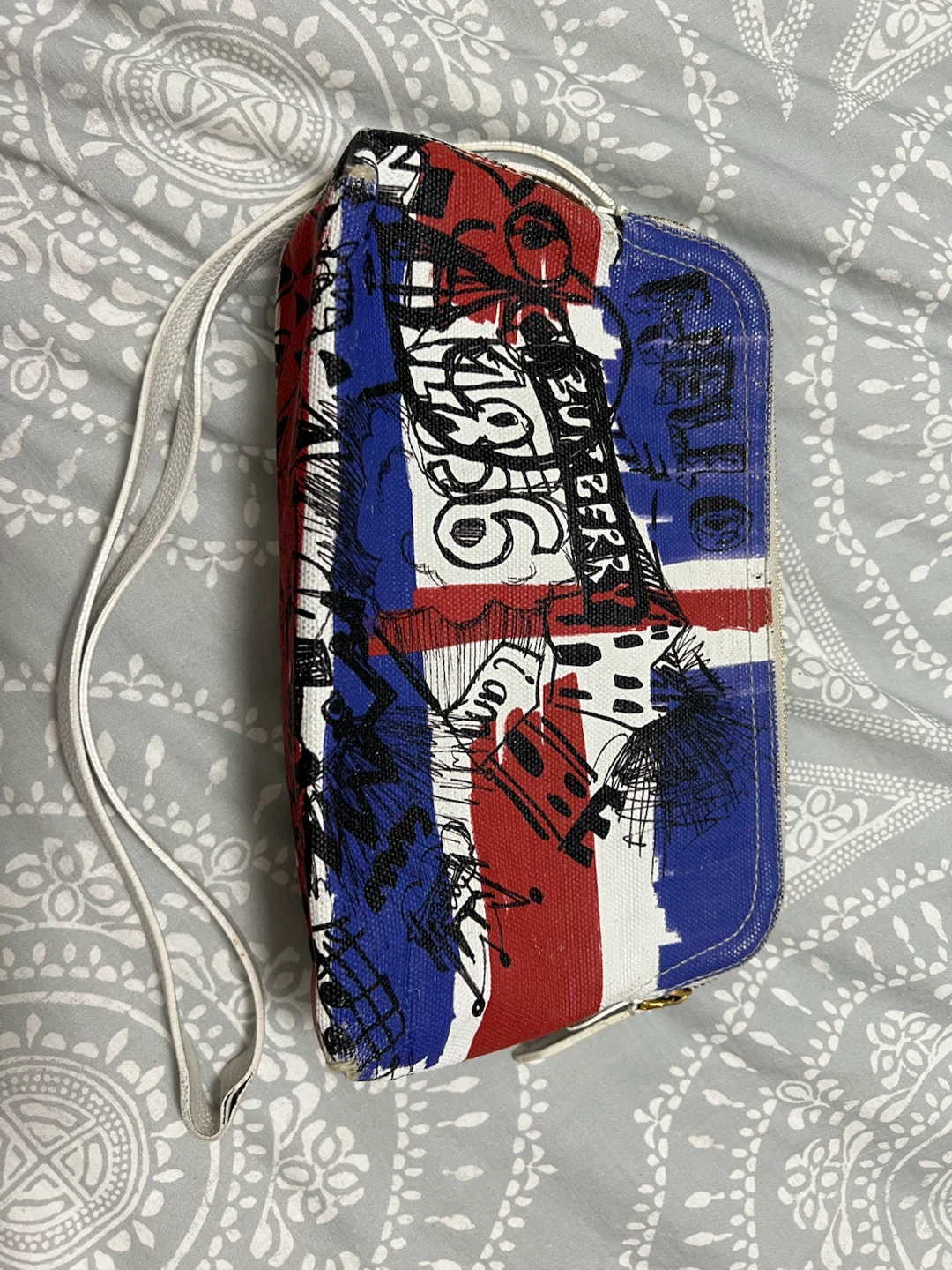 Burberry Pouch with Union Jack Design