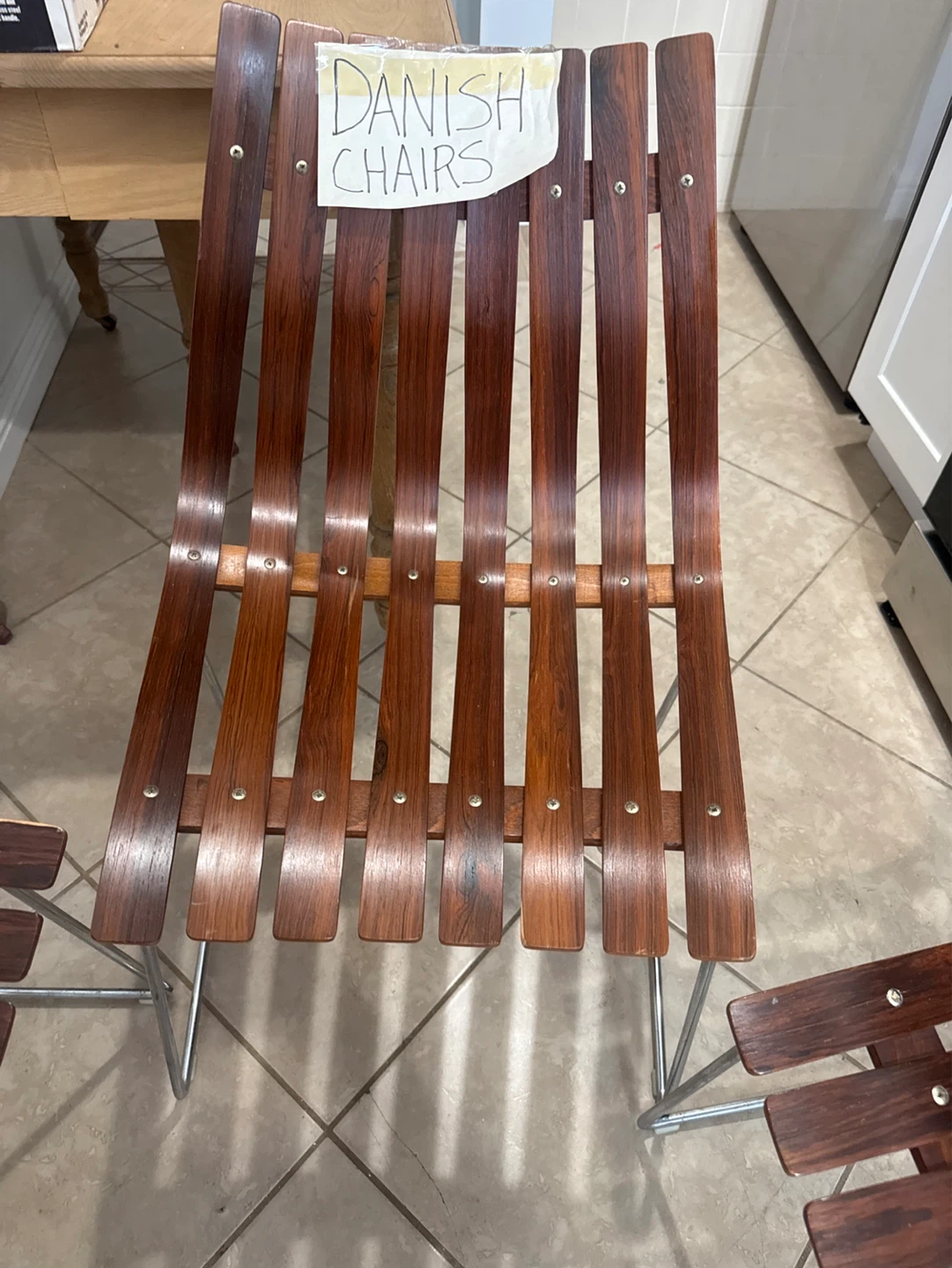 Set of 6 Danish Modern Wood Chairs - photo 4