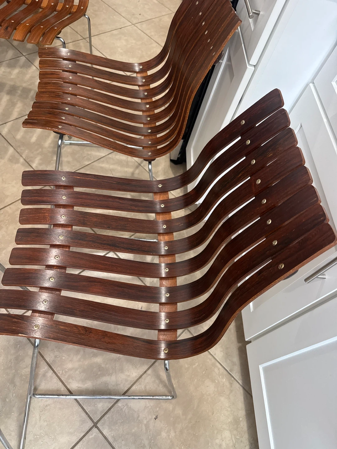 Set of 6 Danish Modern Wood Chairs - photo 2