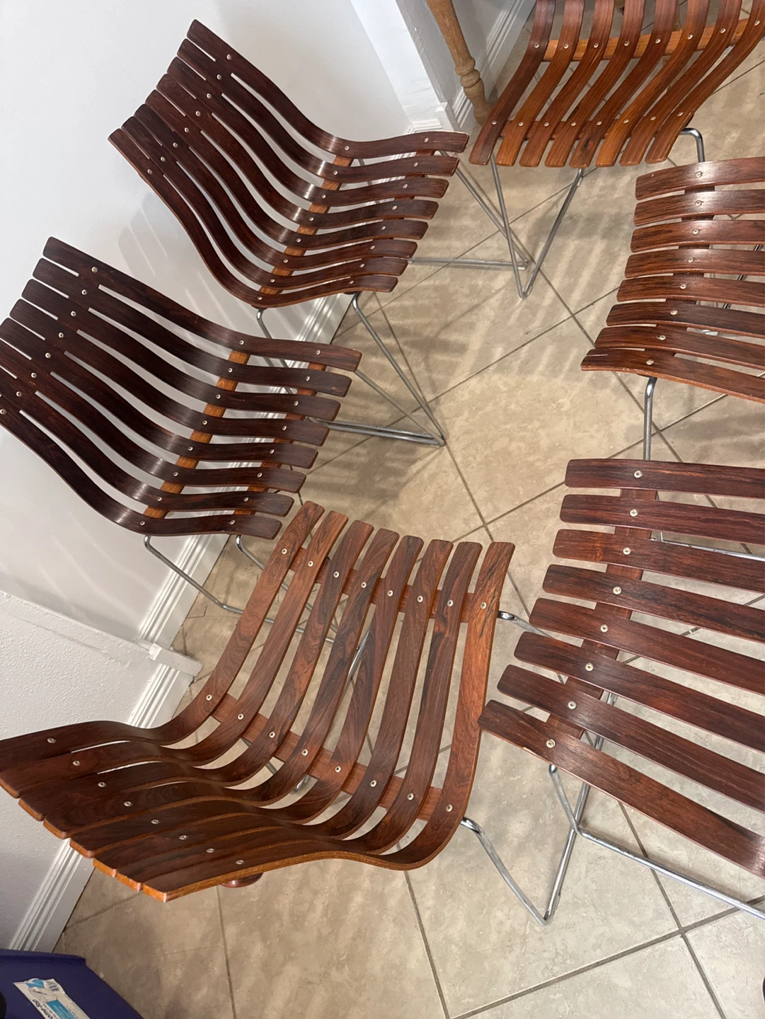 Set of 6 Danish Modern Wood Chairs - photo 3