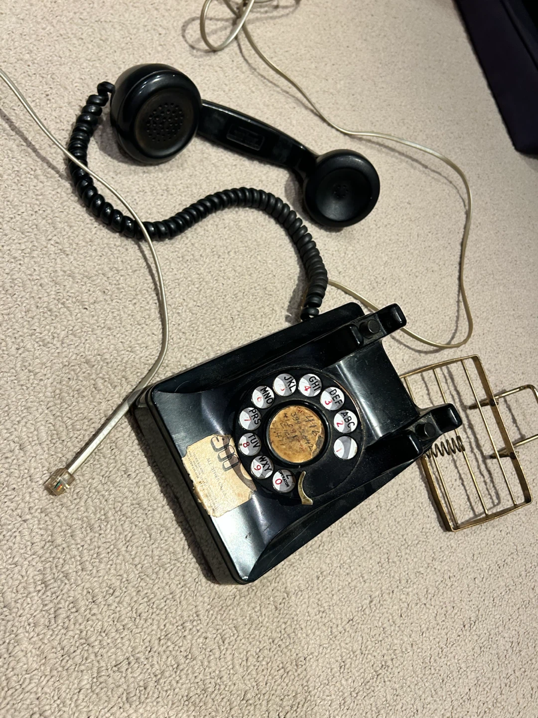 Black Rotary Dial Telephone