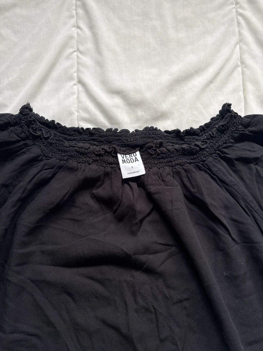 Off Shoulder Black Blouse - photo 2