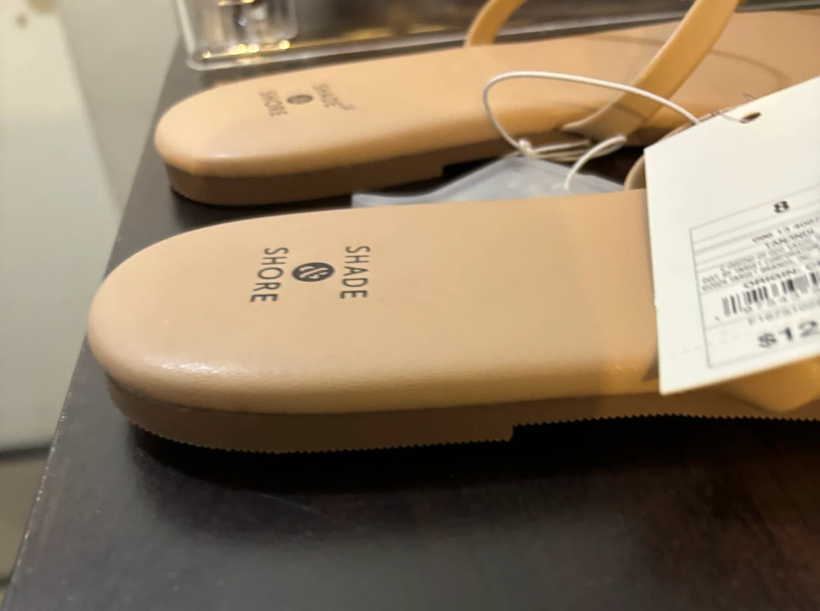 NEW-Shade & Shore Women's Flat Sandals Size 8 - photo 2