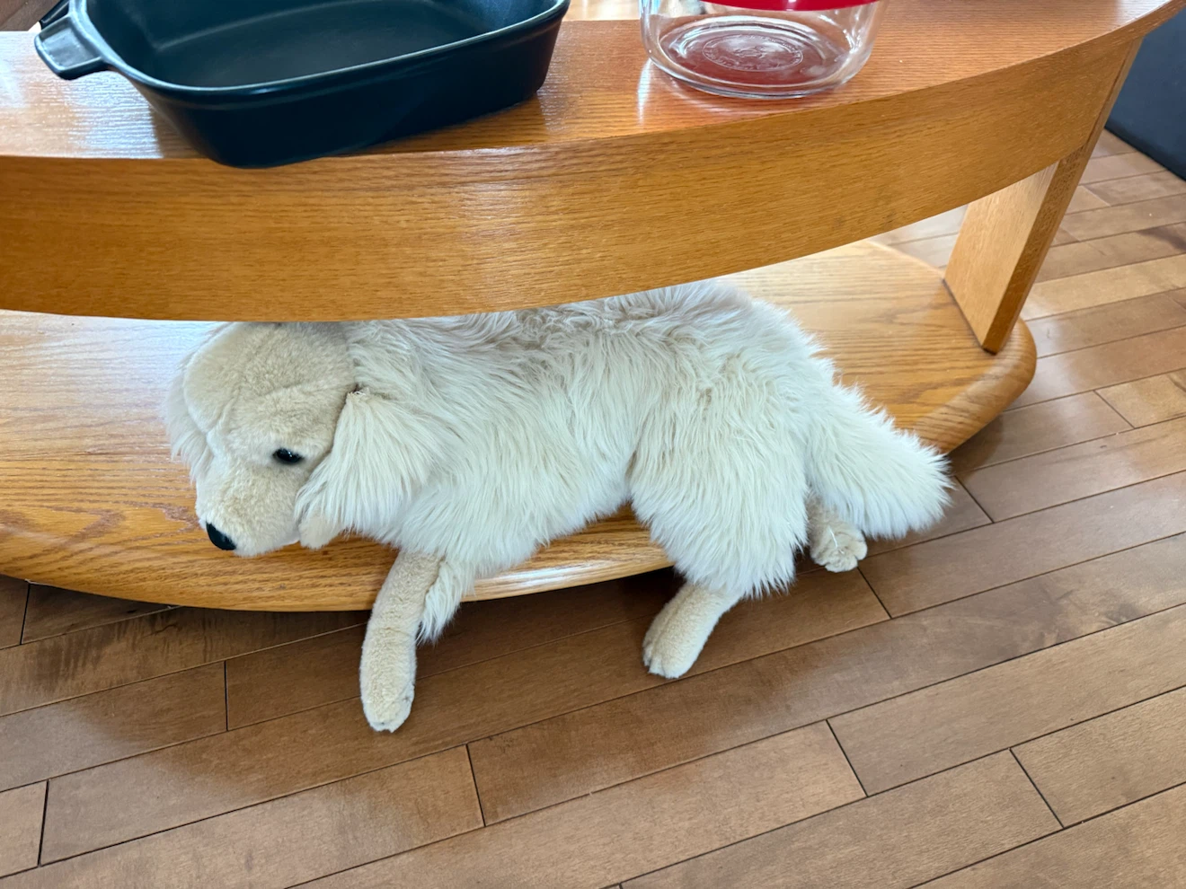 Cream Colored Stuffed Dog Toy - photo 2