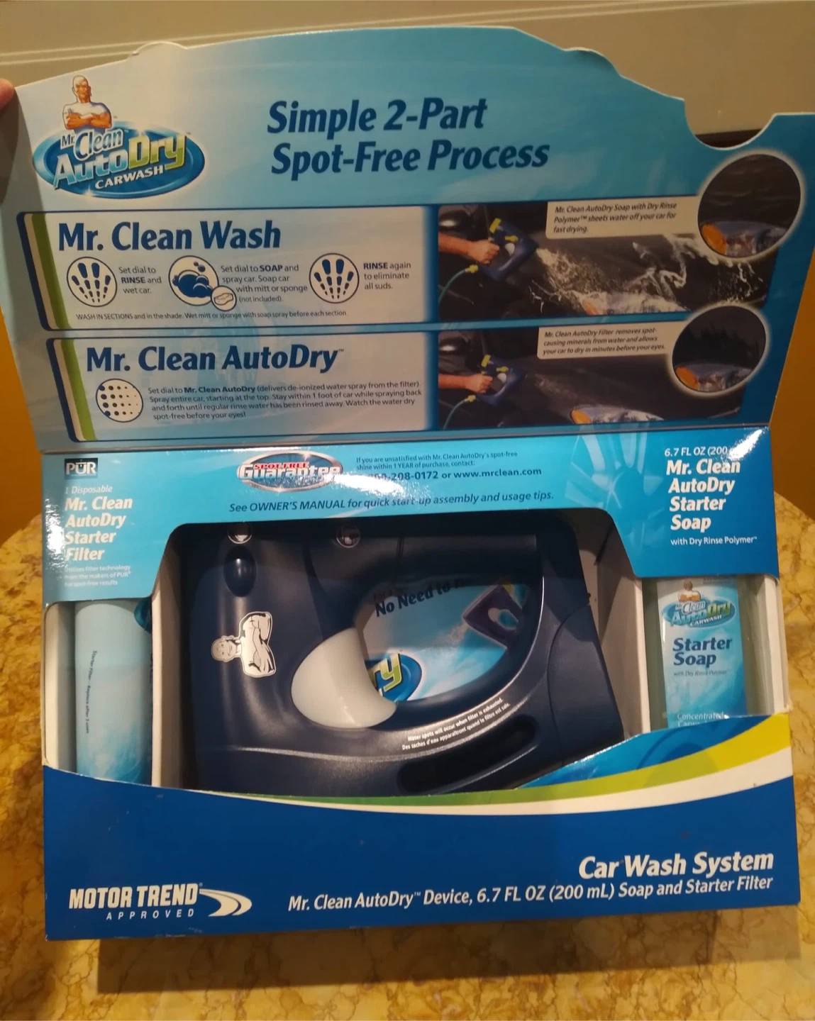 Mr Clean AutoDry Car Wash Spray System Auto Dry Soap &Filter NEW - photo 2