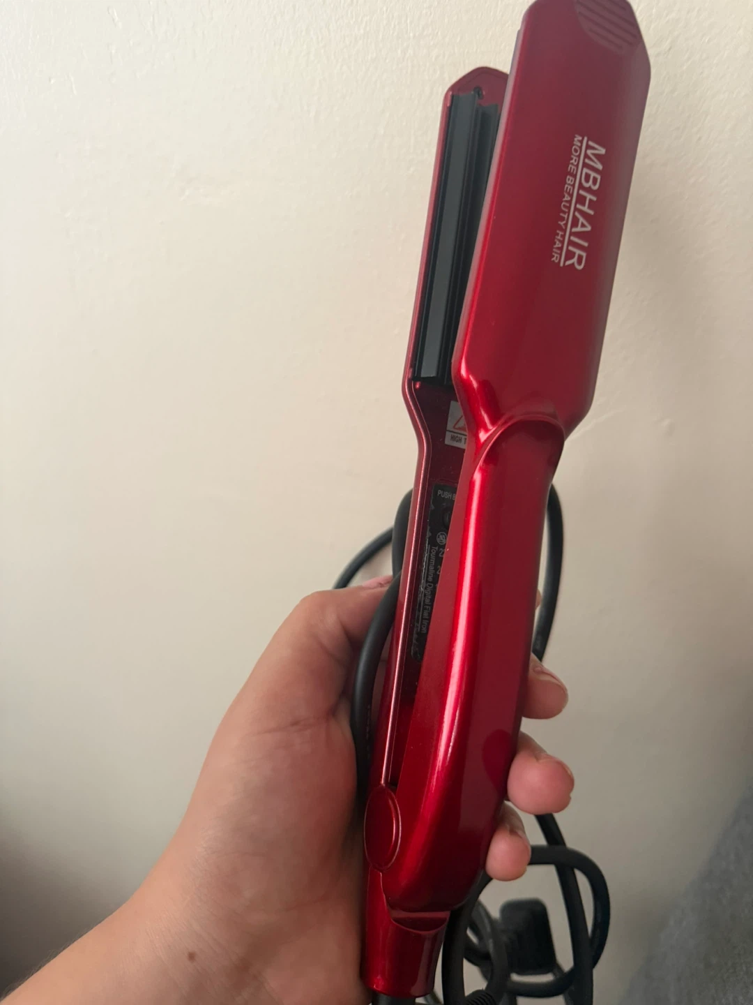 MBHair Red Crimper Hair Iron - photo 2