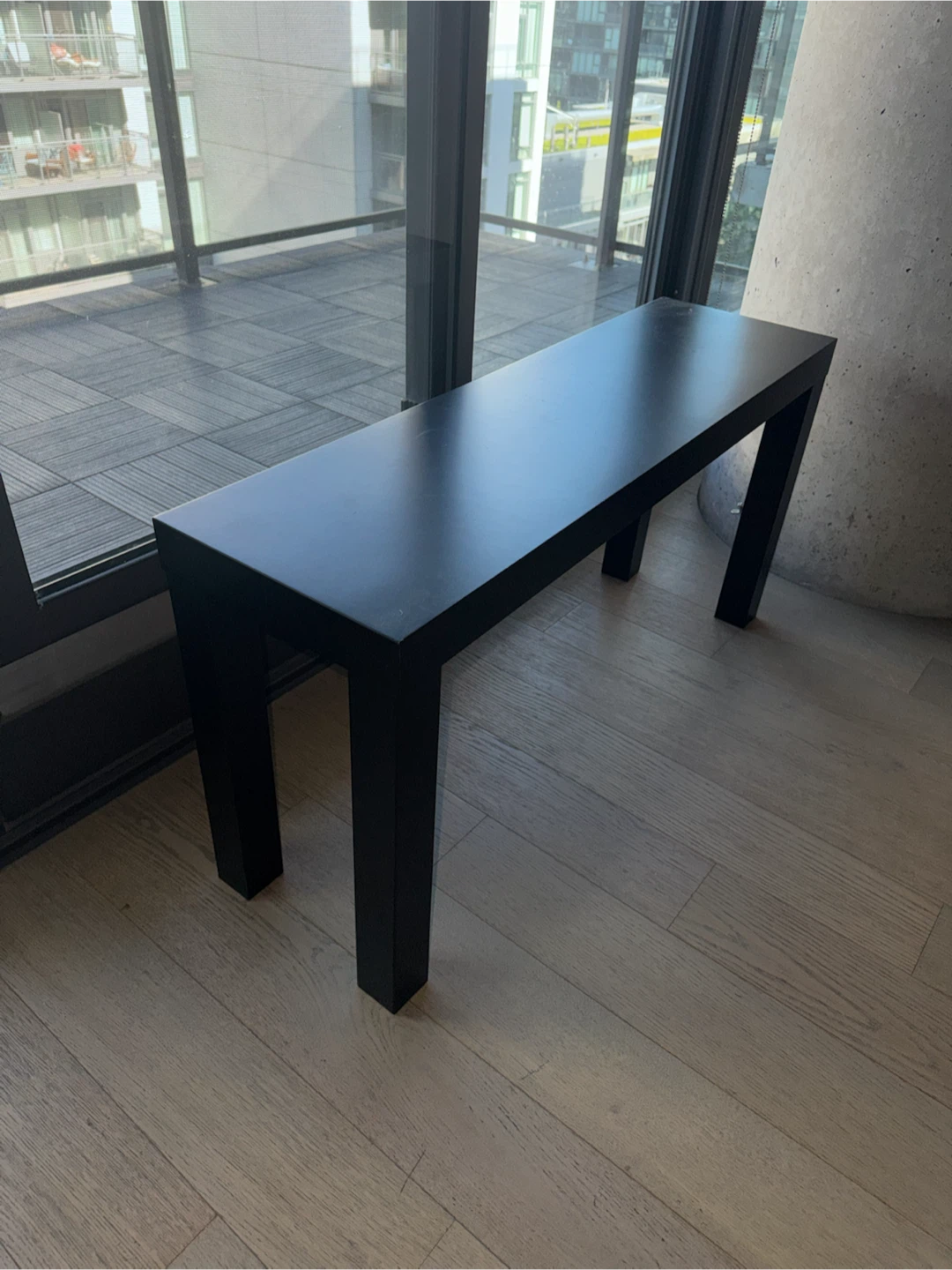 26cm x 90 cm IKEA Black Console Table / Bench - photo 2