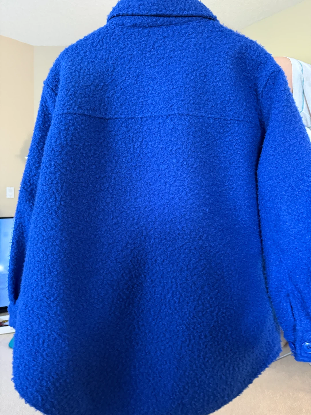 DESIGN LAB Blue Sherpa Shirt Jacket - photo 2