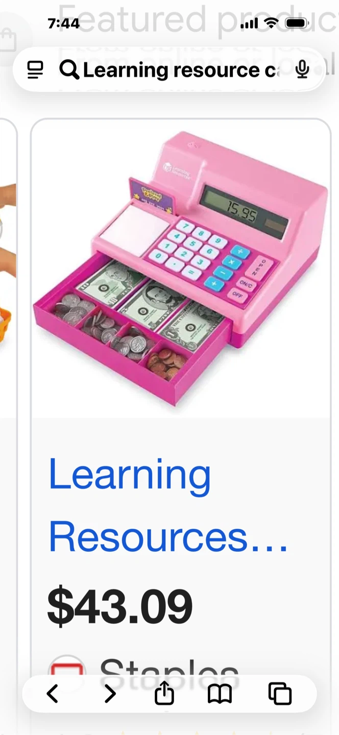 Learning Resources Pretend & Play Calculator Cash Register