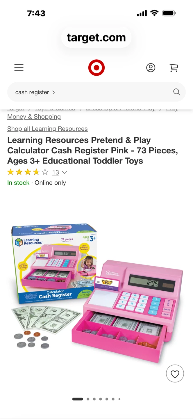 Learning Resources Pretend & Play Calculator Cash Register - photo 3
