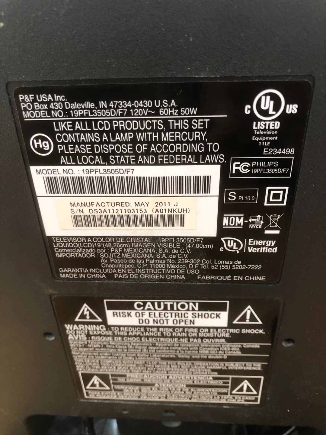 Philips 19" LCD TV/Monitor and remote. - photo 4