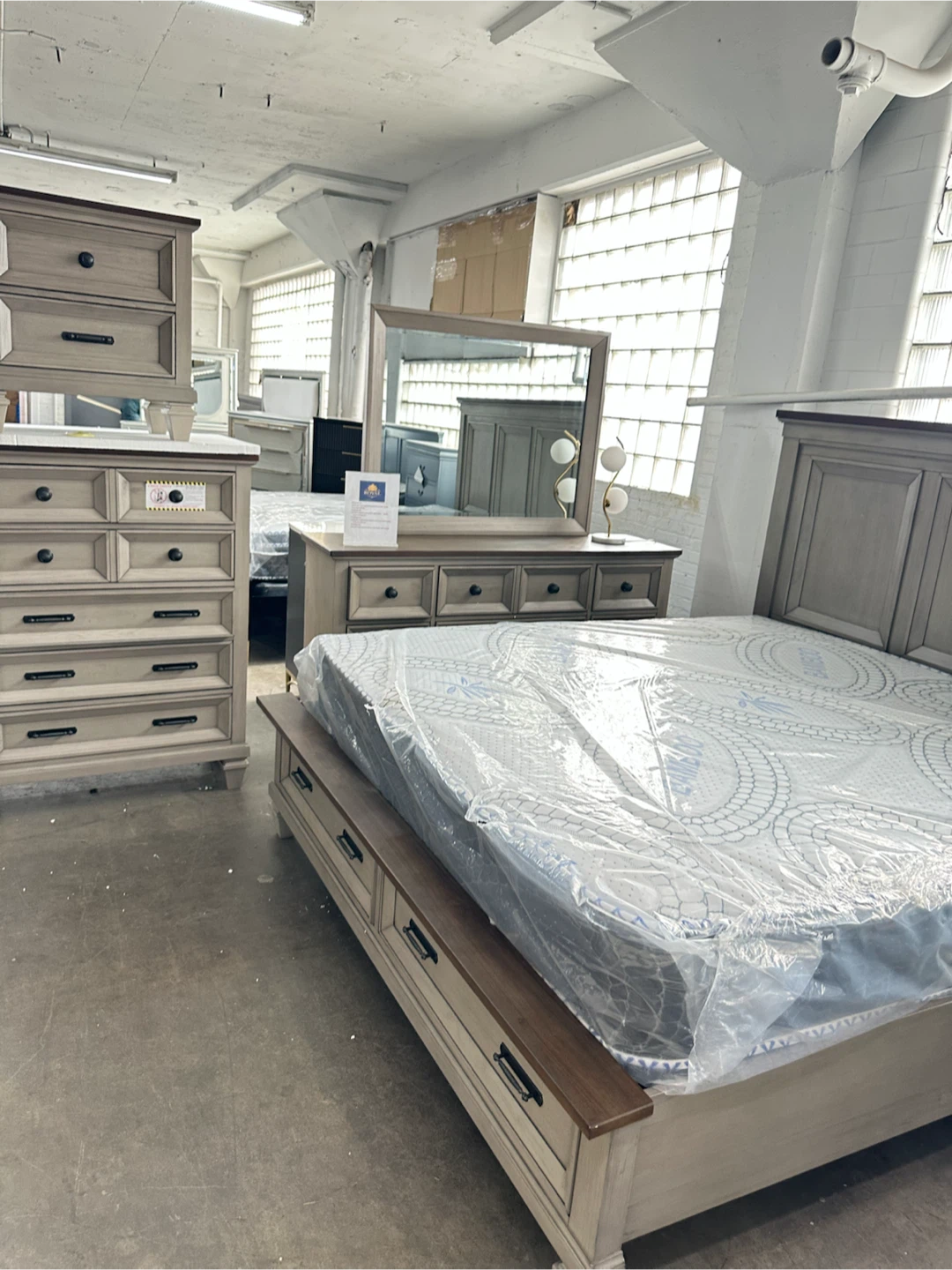 4 pc bedroom set bf mr dr ns