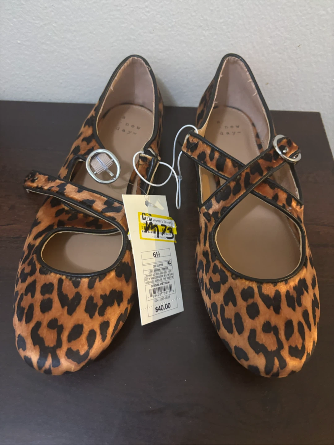 NEW-Size 6.5-A New Day Leopard Print Ballet Flats