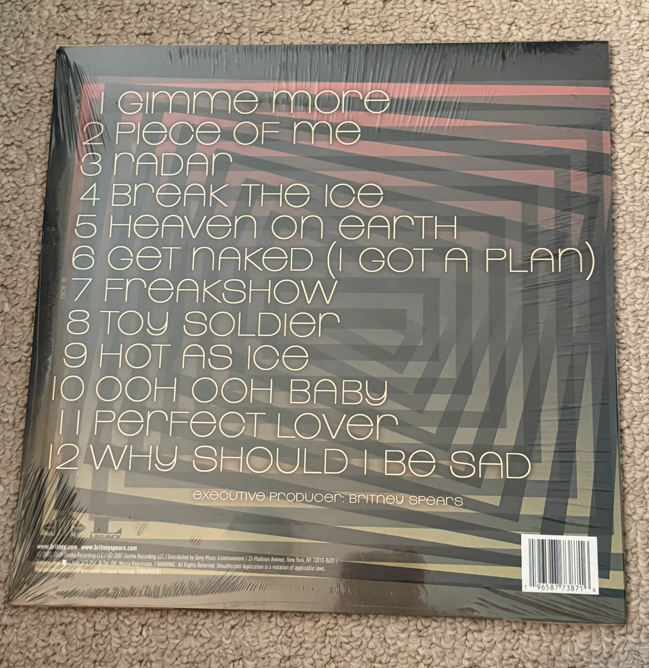 Britney Spears Blackout Vinyl Record - photo 2