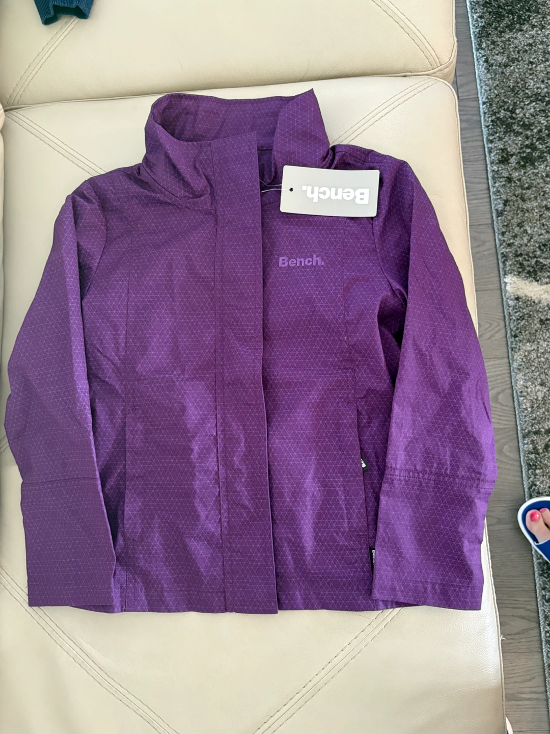 Bench purple patterned jacket brand new $50