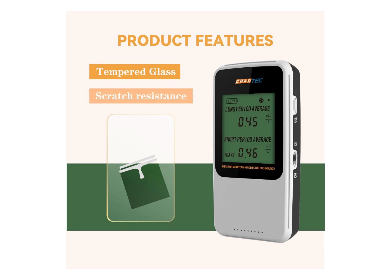 CRADTEC Radon Detector - photo 2