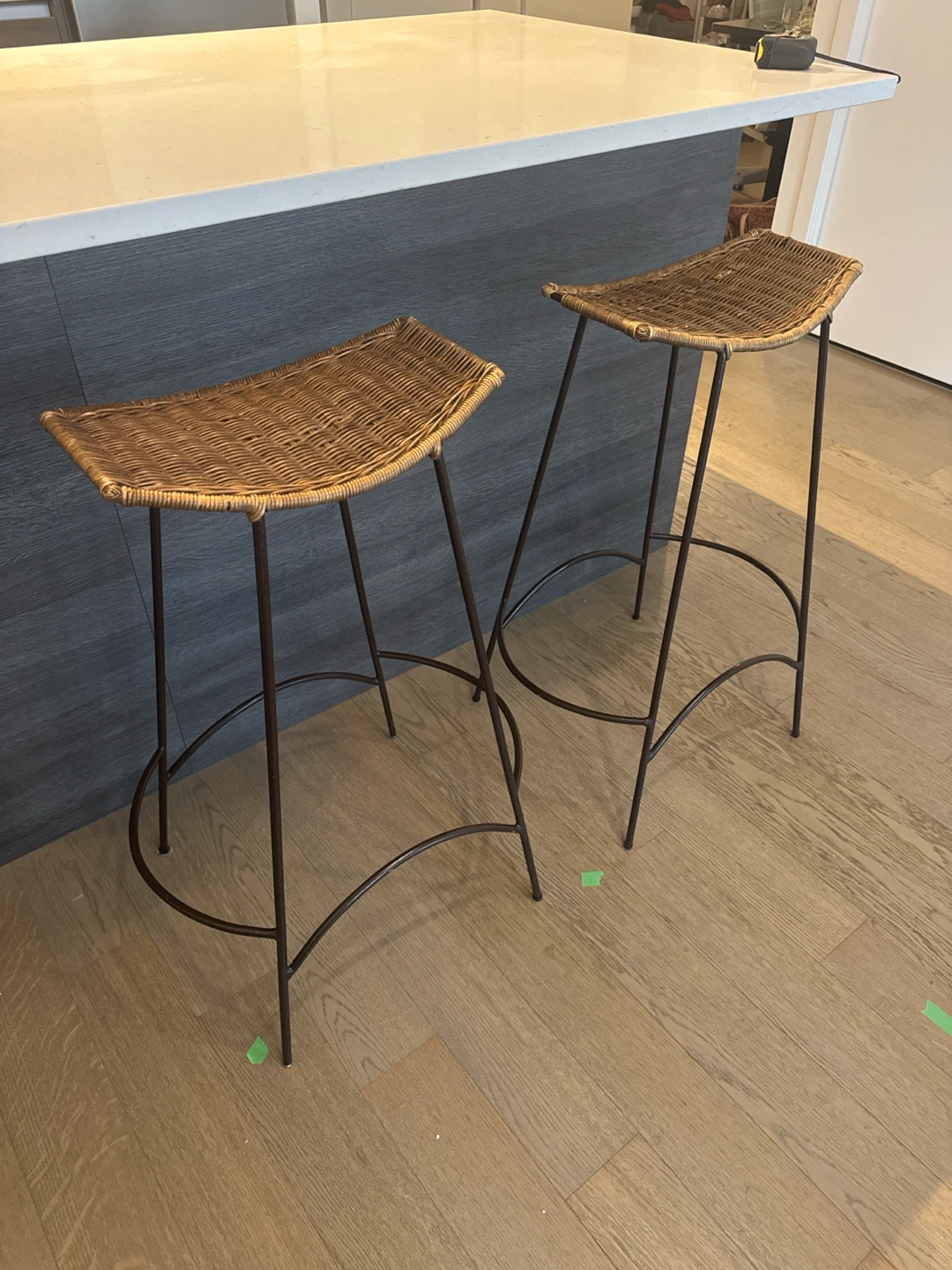 Wicker Bar Stools - Set of 2 - photo 2