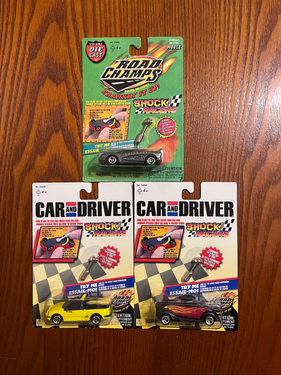 VINTAGE (2000) SHOCK RACERS (1:64 Scale diecast)