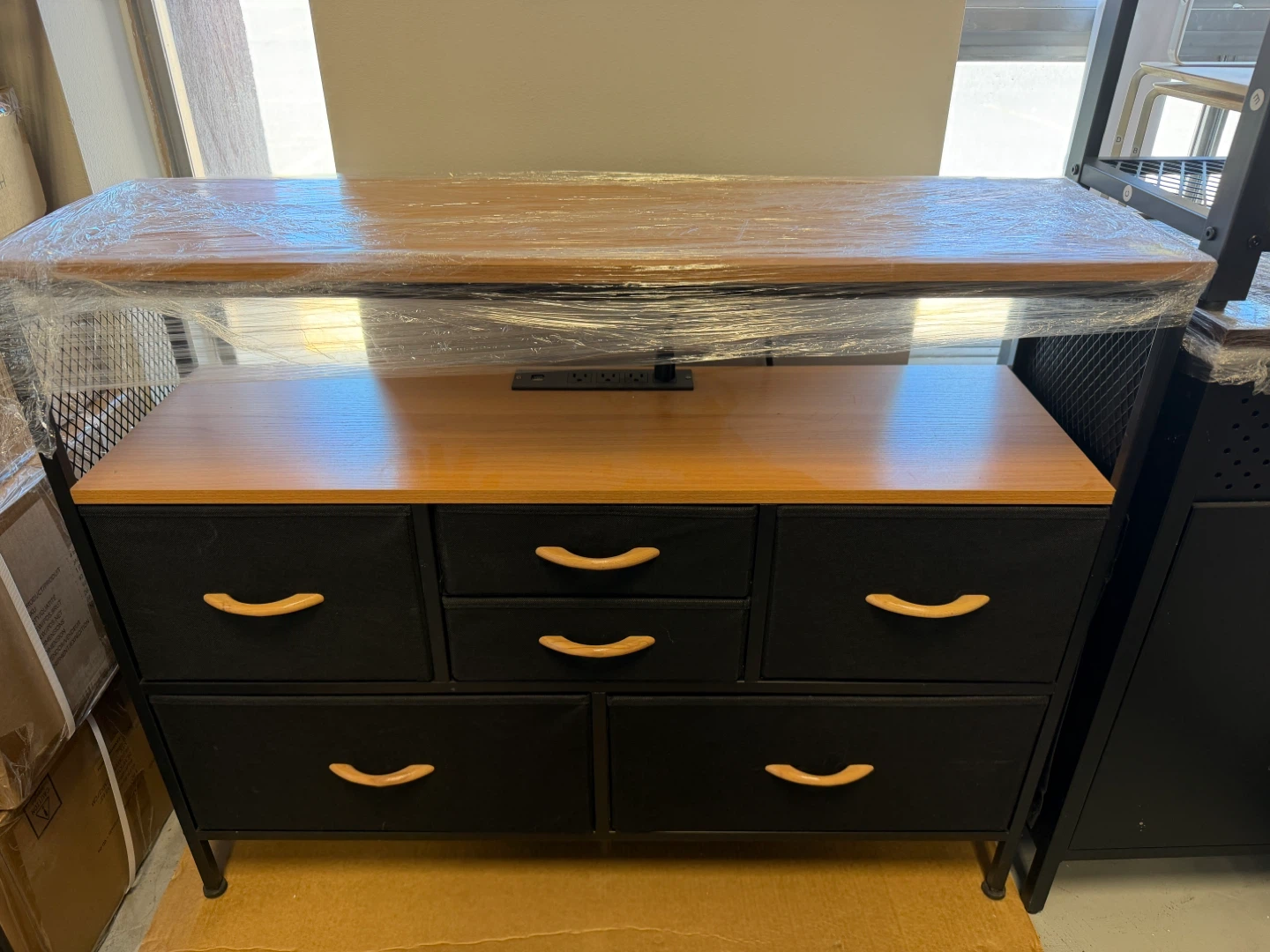 Storage Dresser with 6 Drawers and Built-in Power Outlet - photo 3