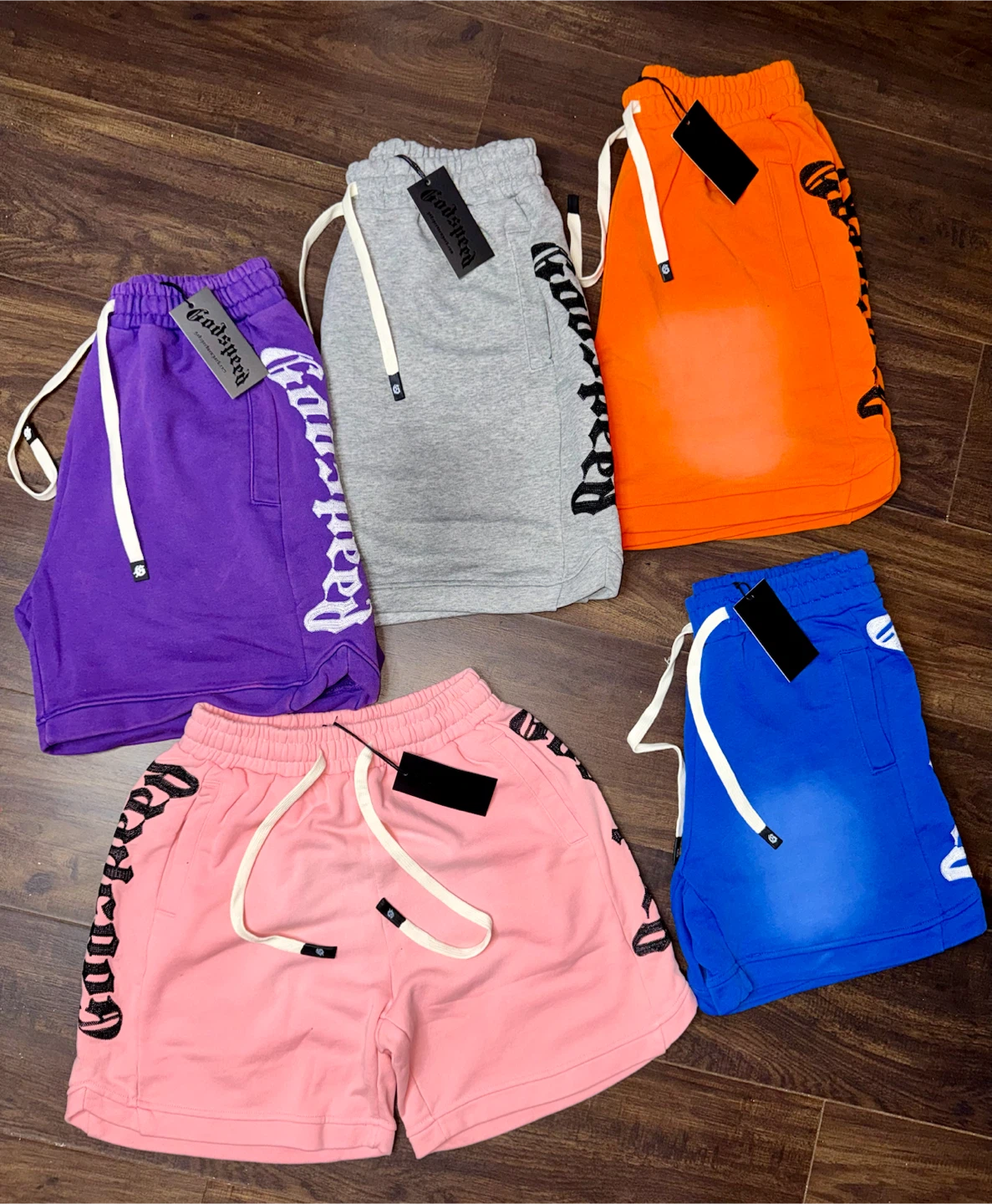 Godspeed Shorts Bundle (Purple, Grey, Pink, Orange, Blue)