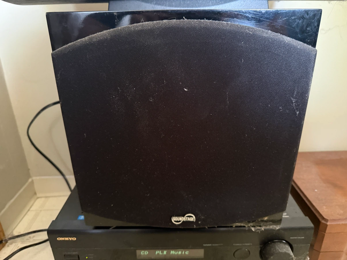 Onkyo TX-SR607 receiver and subwoofer and Center speaker - photo 4
