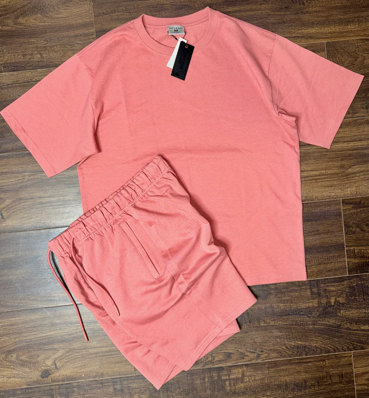 RIFLESSI Cotton T-Shirt and Shorts Set