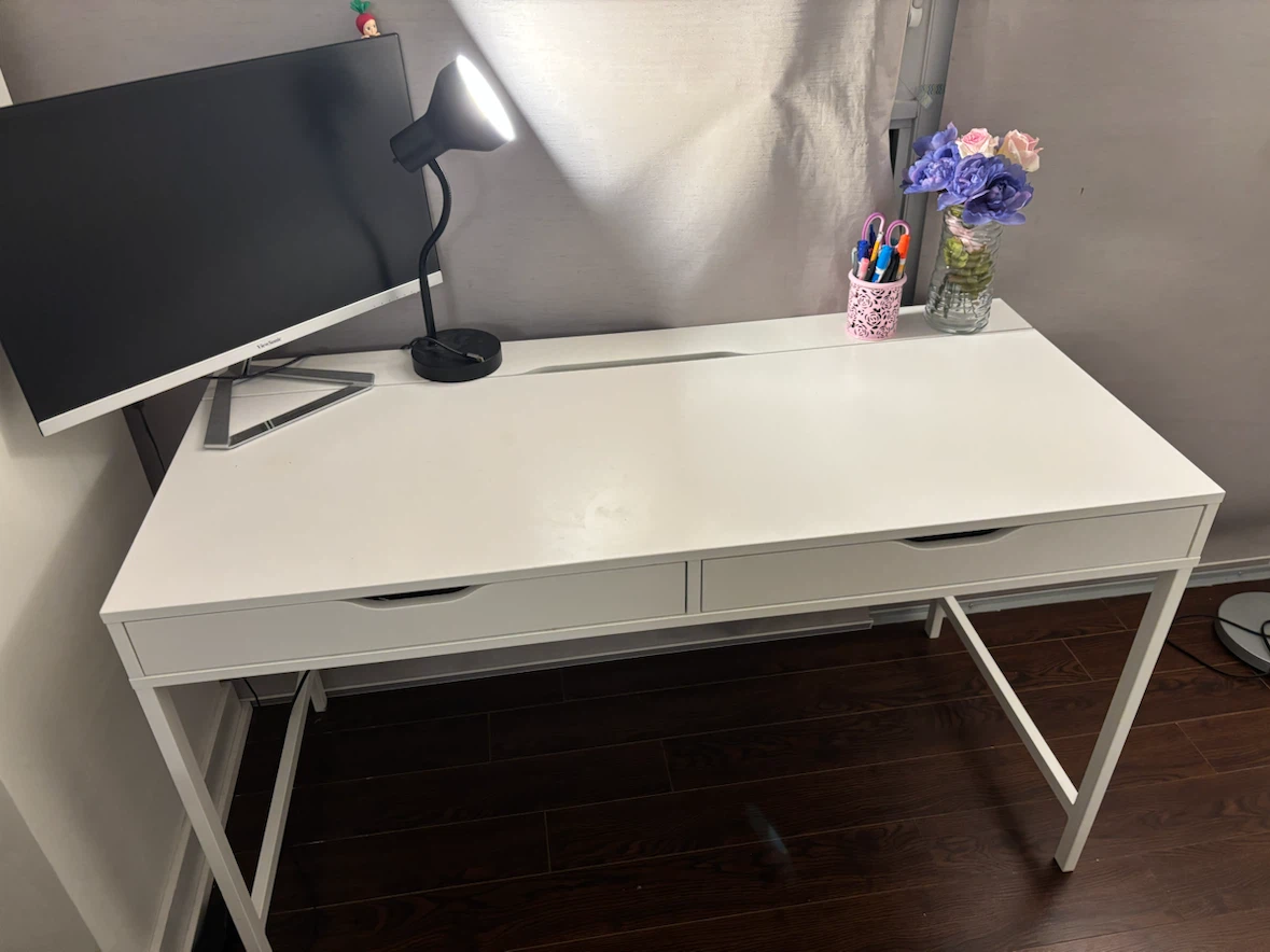IKEA ALEX desk with built in drawers - photo 2
