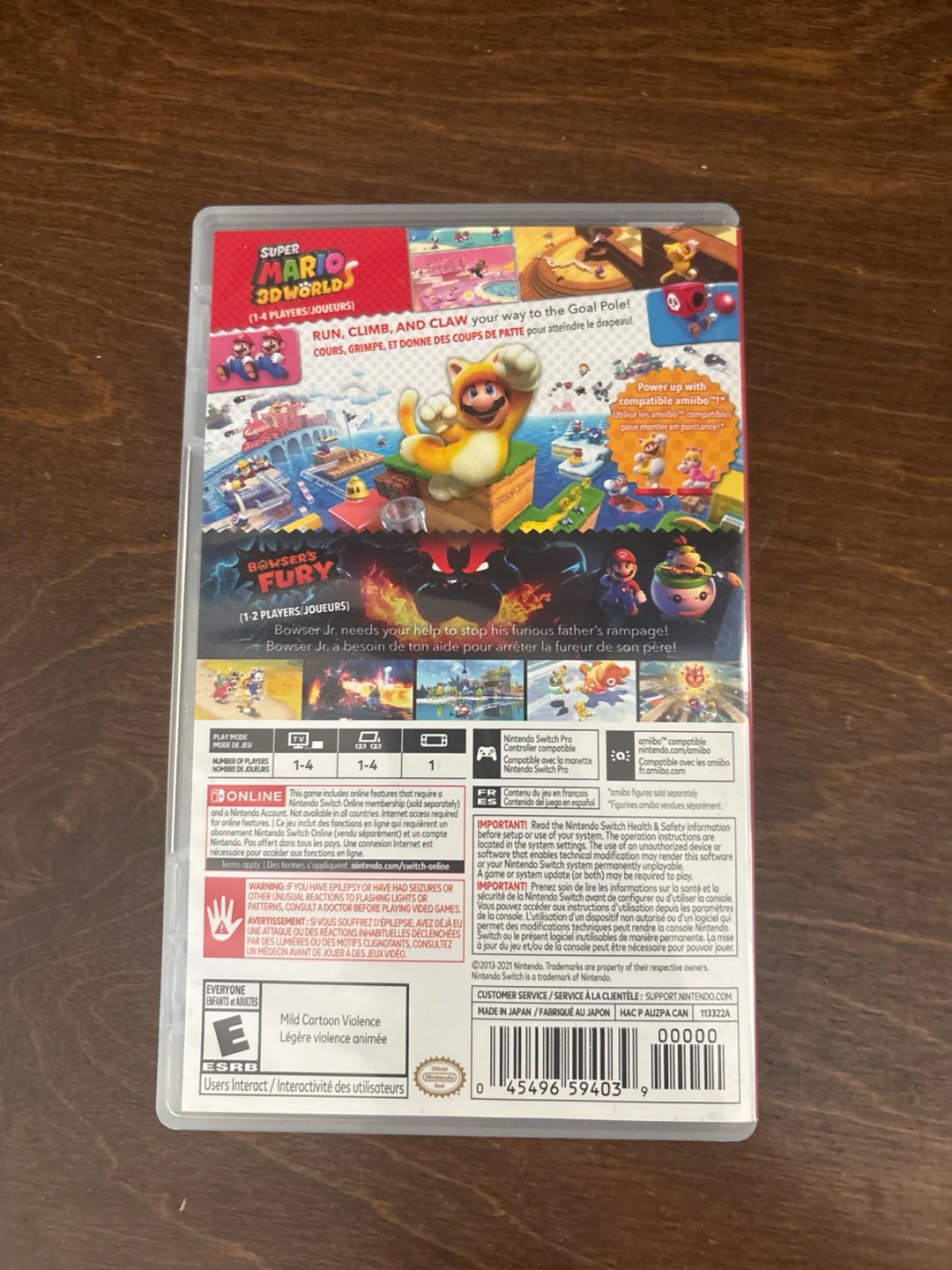 Switch Super Mario 3D World + Bowser's Fury Game - photo 2