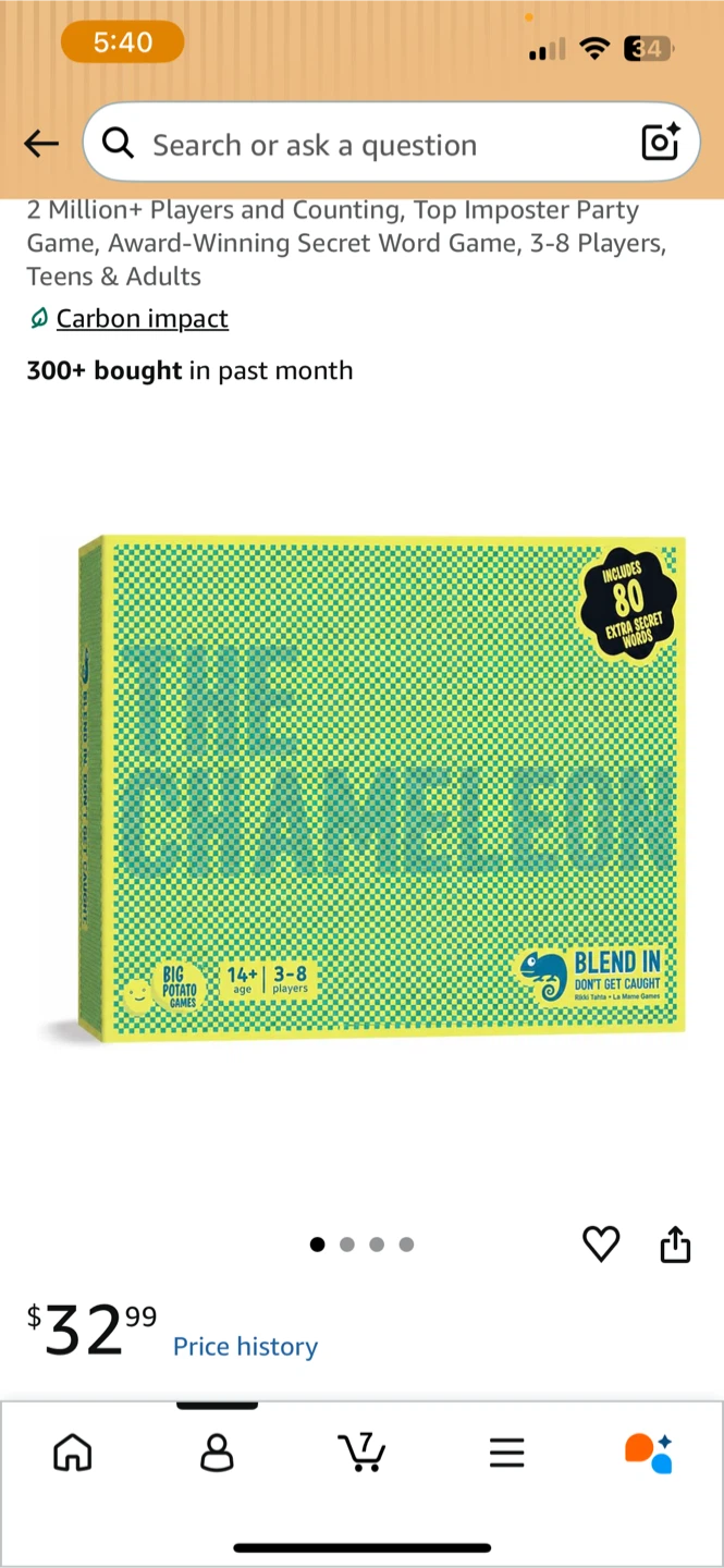 The Chameleon Super-Social 'Who Dun It?' Party Game - photo 3