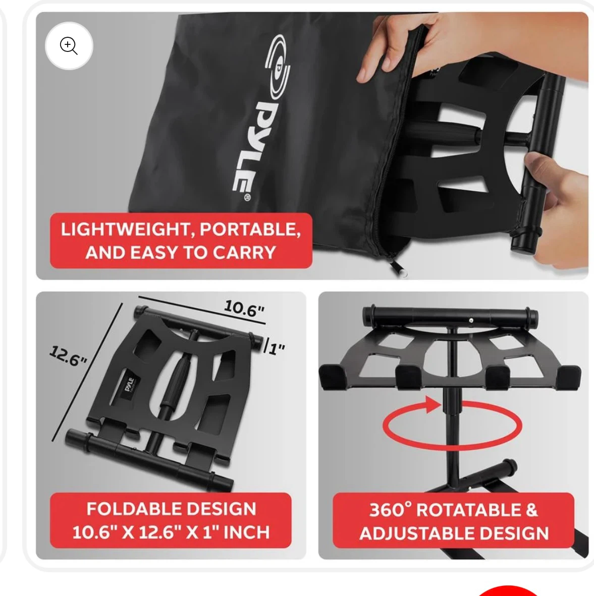 Pyle Adjustable Laptop Stand - photo 2