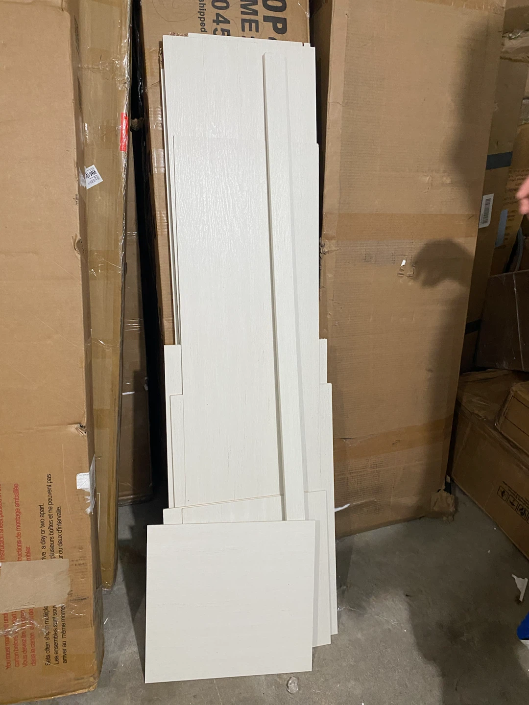White Wood Panel Pieces