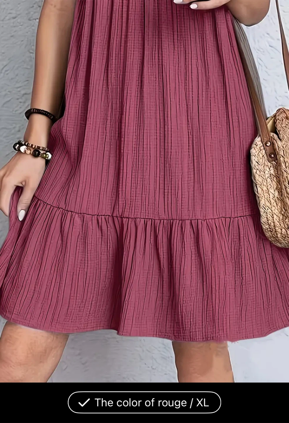 Women's V-Neck Tiered Dress - XL - photo 3