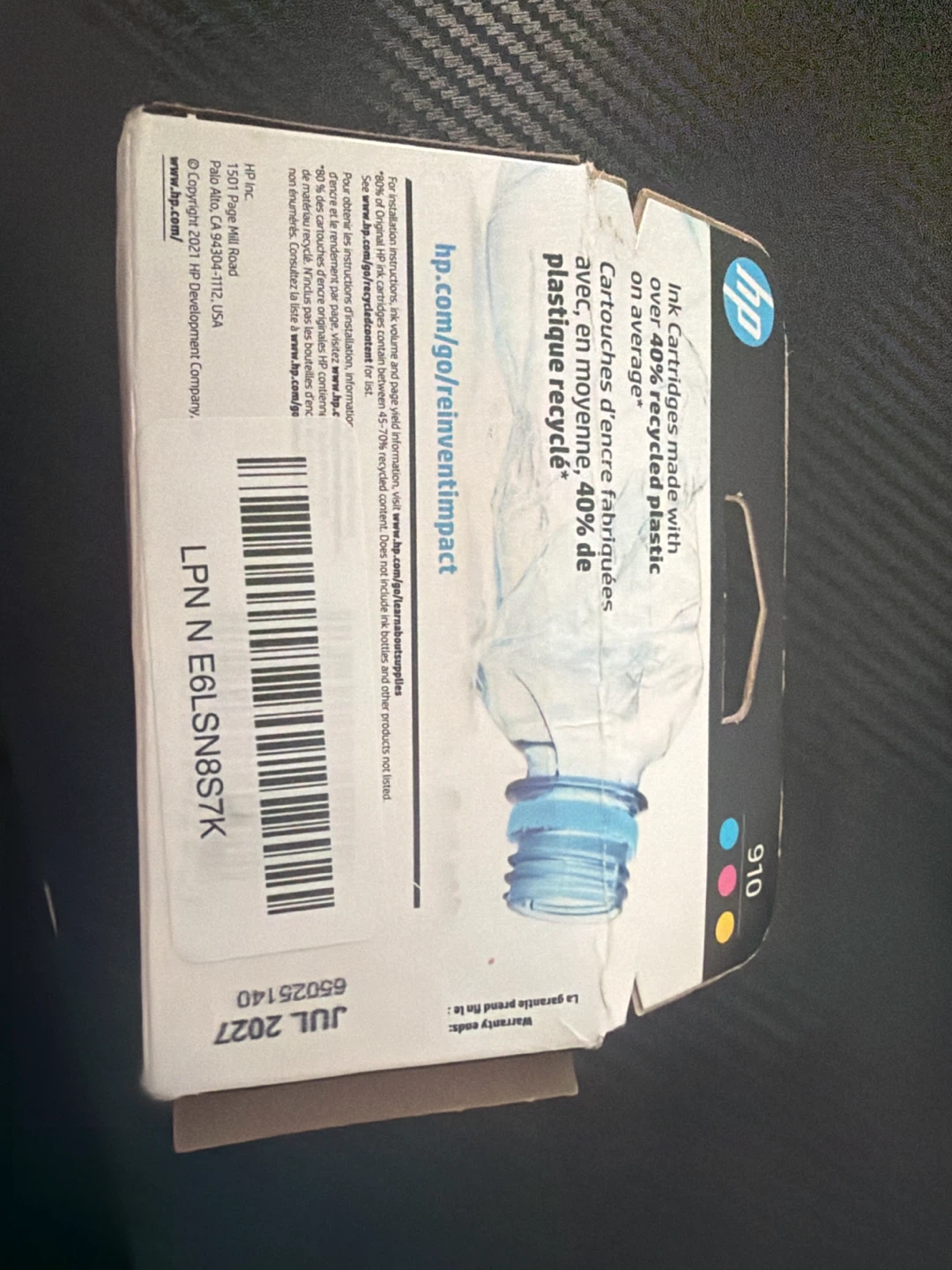 HP 910 Ink Cartridges - photo 2