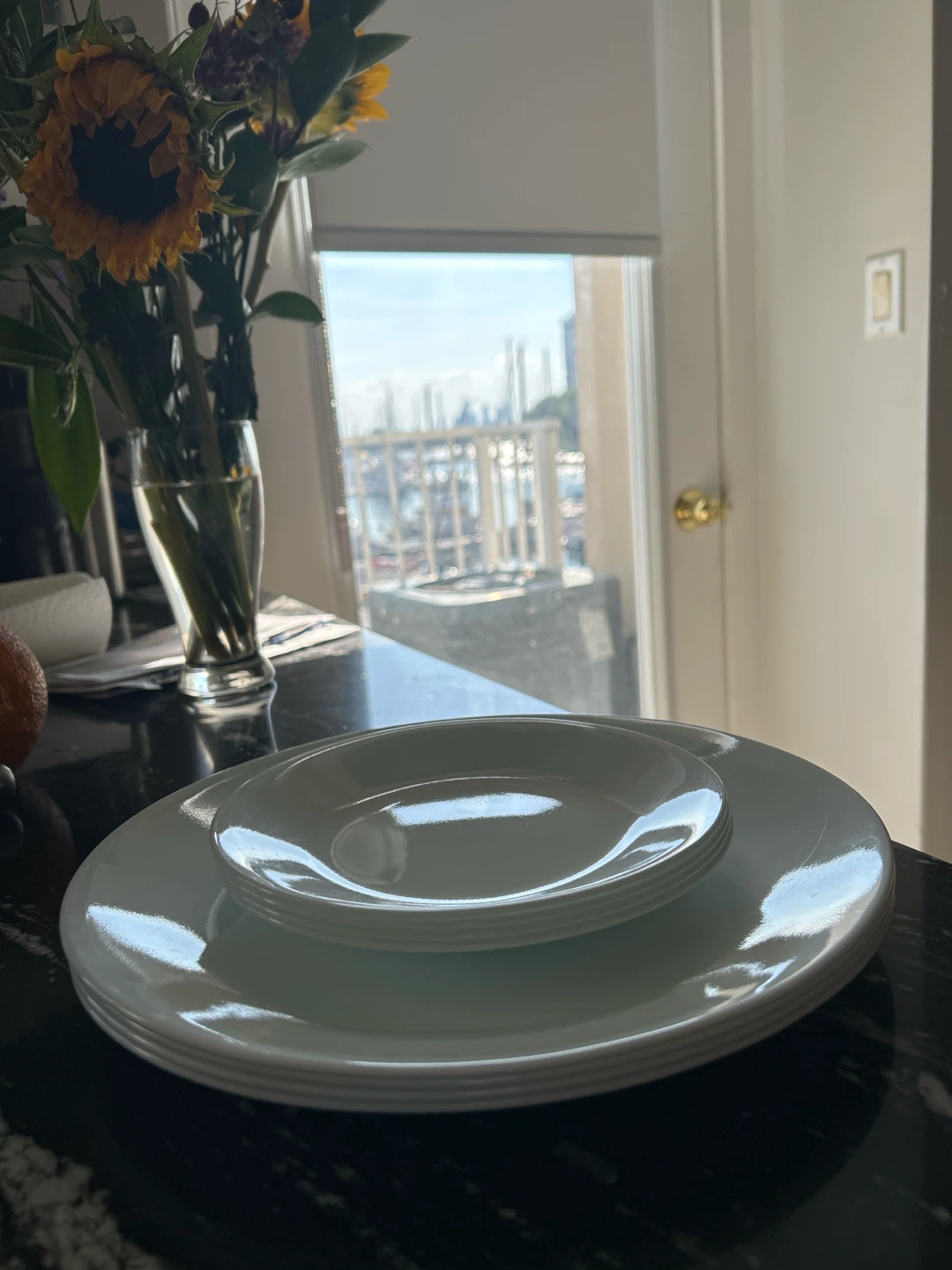 Corelle White Dinner and Side Plates (set of 4)