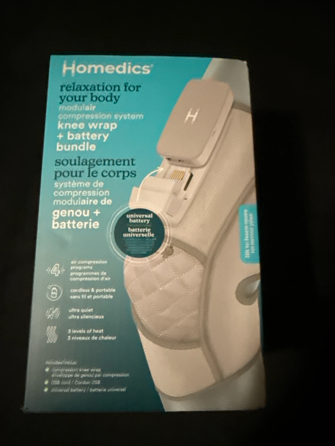 HoMedics Modular Knee Wrap Compression System + Battery Bundle - photo 2