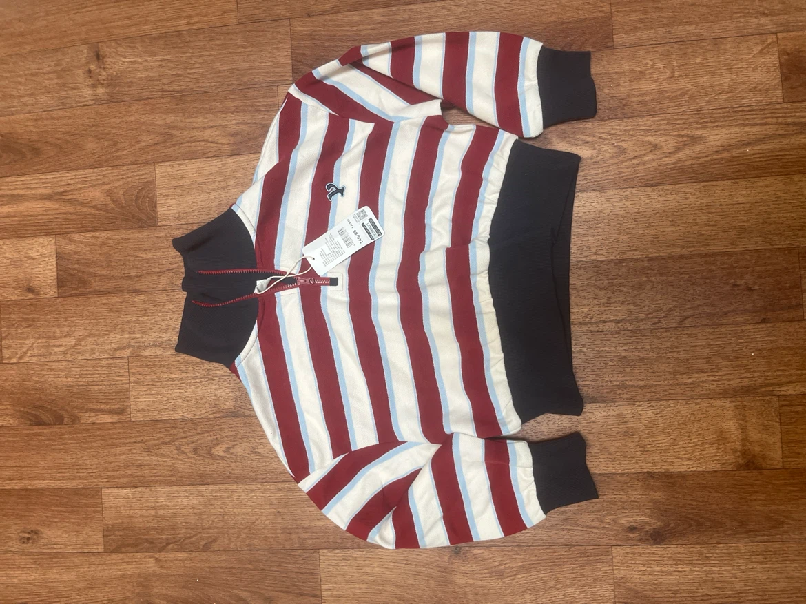 Striped Pullover Sweatshirt