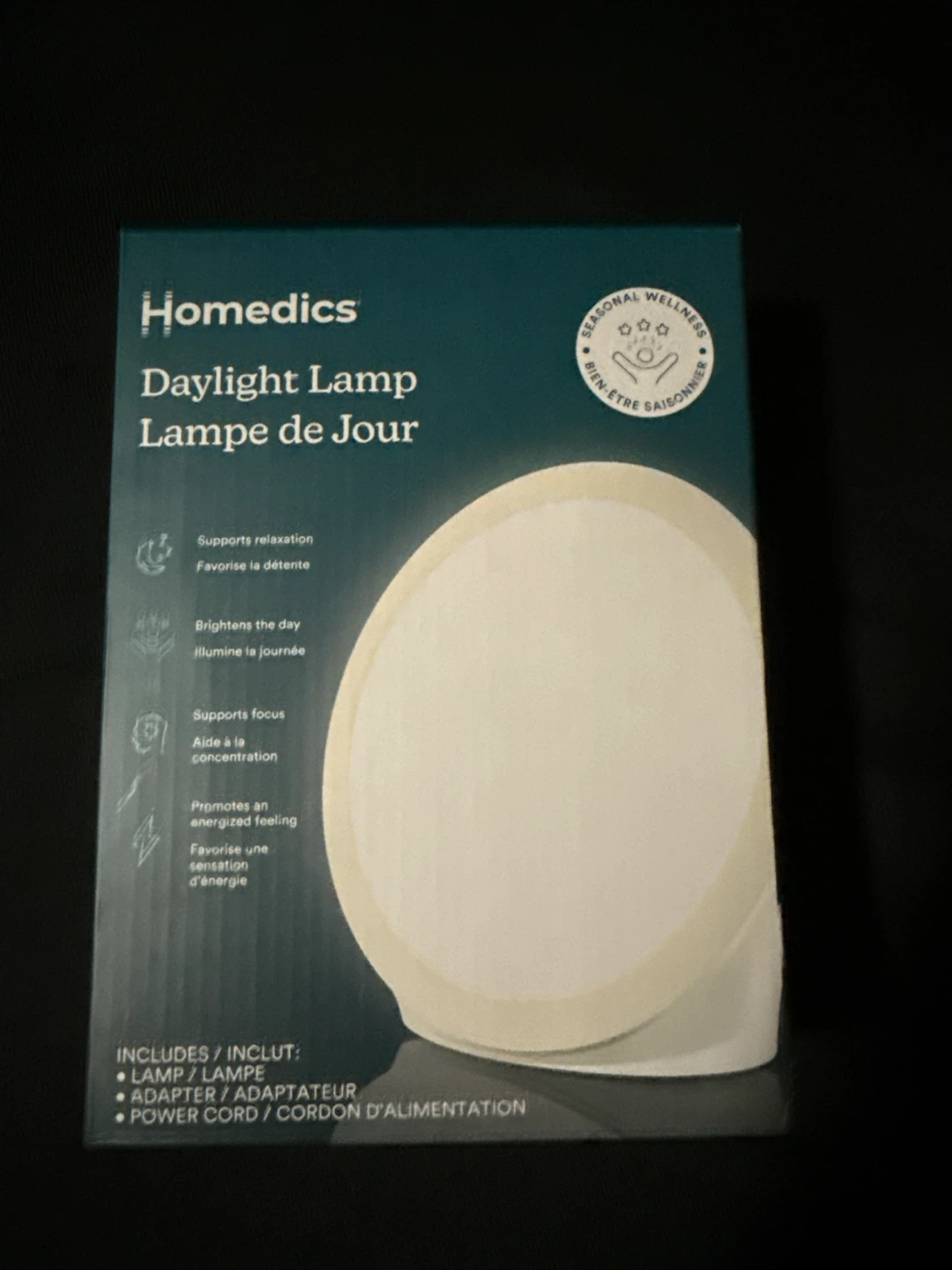 Homedics Daylight Lamp