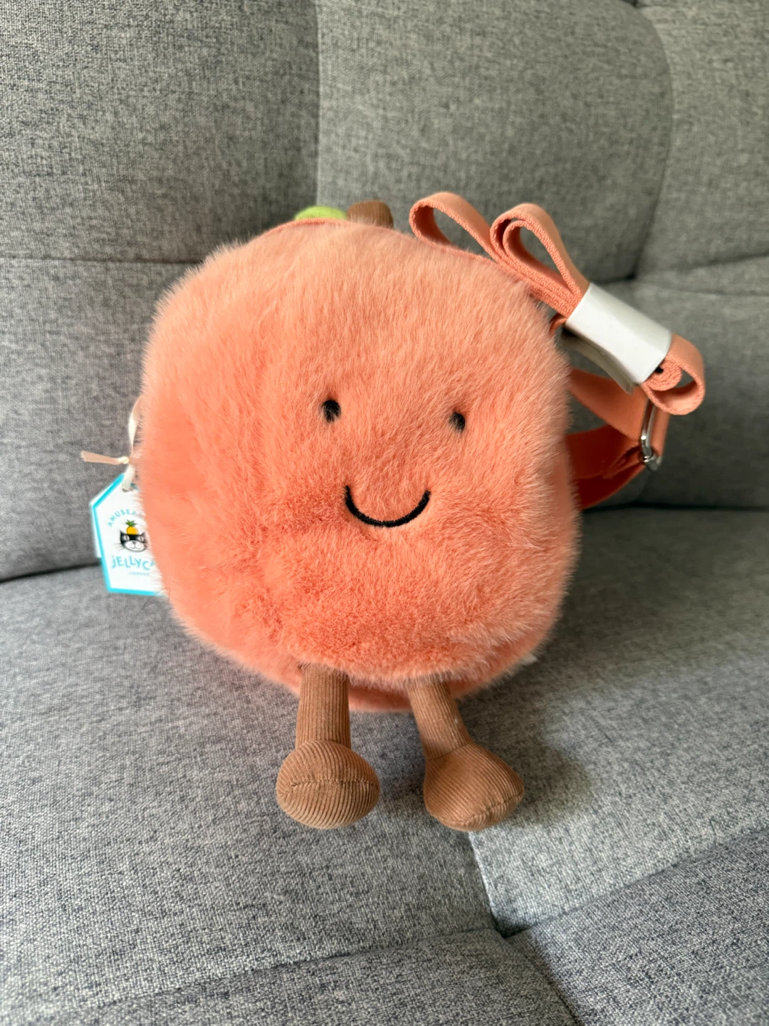 Jellycat Amuseables Peach Shoulder Bag