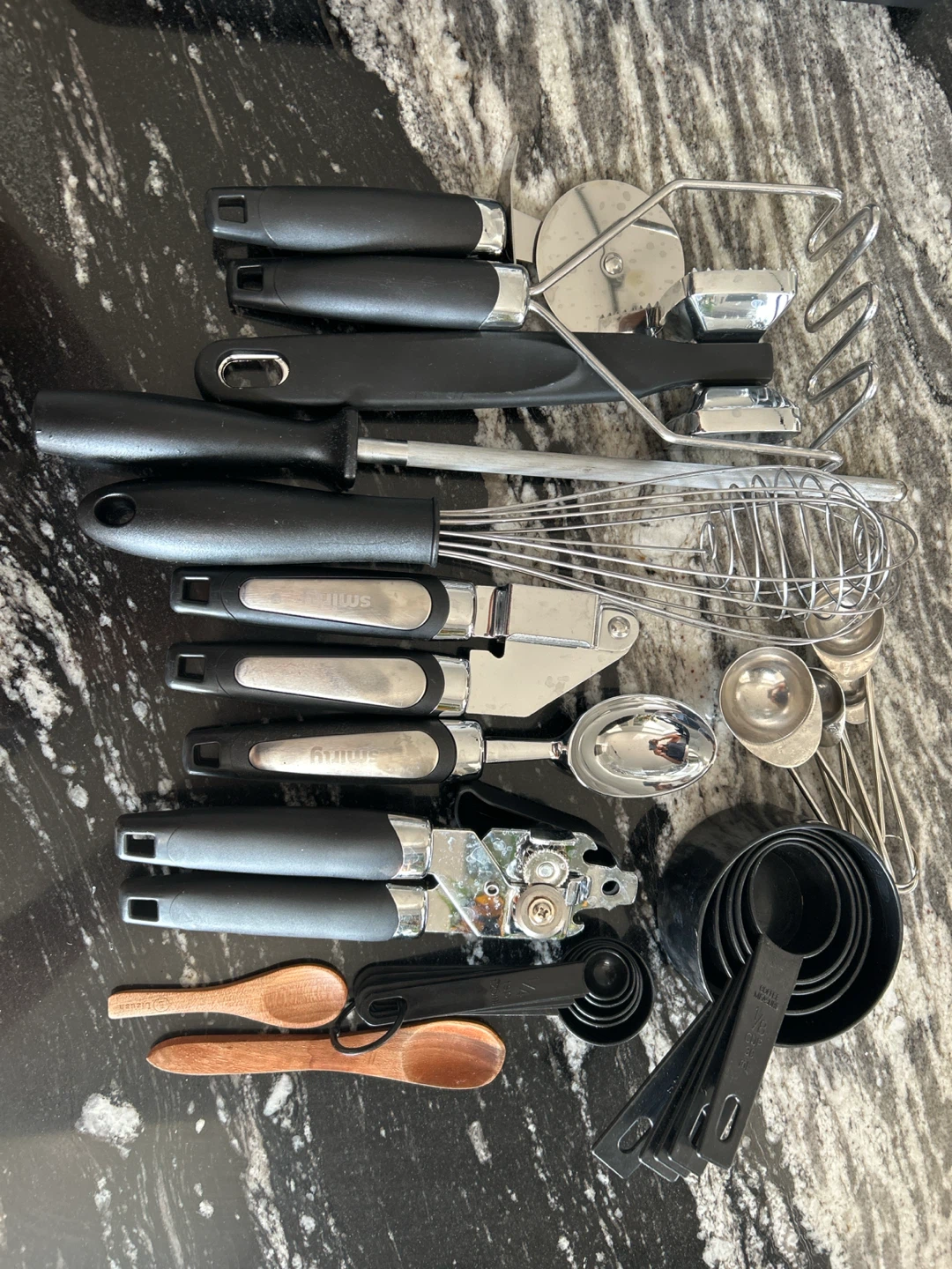 Kitchen Utensil Set - Whisk, Can Opener & More